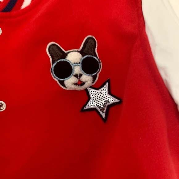 Red Retro Jacket for Kids - Picture 2 of 6